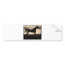 Arabian Horse Silhouette  Sepia Bumper Sticker