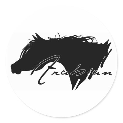 Arabian Horse Stickers by PaintingPony