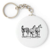 Arabian Horses Keychain