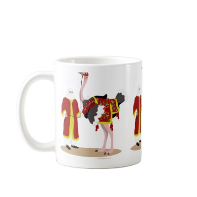 Arabian Native Costume Ostrich Mug by cluckcluckhen