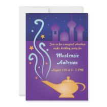 Arabian Nights 2 Magic Lamp Invitations