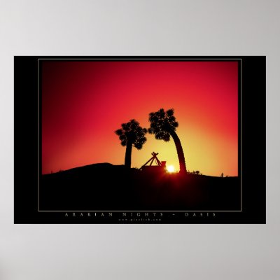 Arabian Nights - Oasis Poster by pixelish