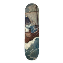 Arabian Nights Sailing Ship Skateboard