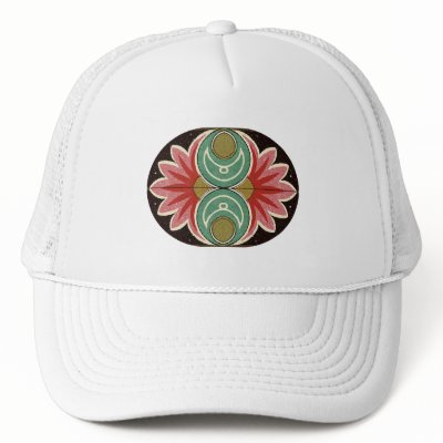 Arabic Floral Hat by floatinglemons