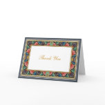 Arabic Floral Thank You Card