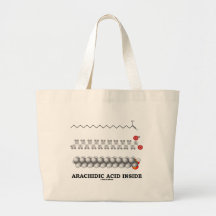 Arachidic Acid Inside (Lipid Molecule Chemistry) Tote Bags