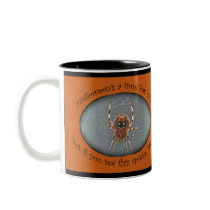 Araneus Orb Weaver Spider Halloween Mug