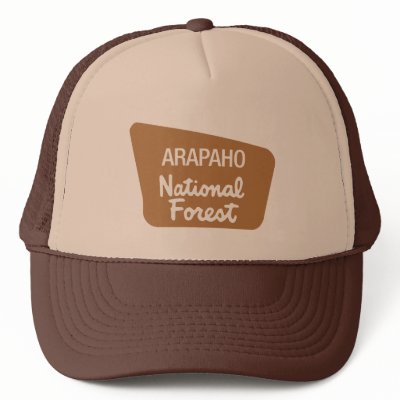 Arapaho National Forest (Sign) Trucker Hats by NationalParkTShirts