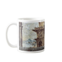 Arbor On The Banks Of A River By Guardi Francesco Mugs