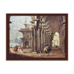 Arbor On The Banks Of A River By Guardi Francesco Post Cards