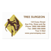 arborist tree surgeon agriculturist chainsaw business card template
