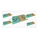 Arc as Ar Argon and C Carbon Photo Card Template