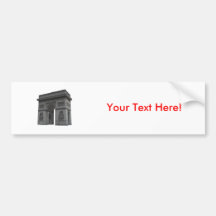 Arc de Triomphe: 3D Model: Bumper Sticker