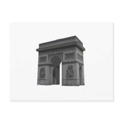 Arc de Triomphe: 3D Model: Post Card by spiritswitchboard