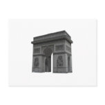 Arc de Triomphe: 3D Model: postcards
