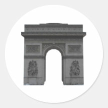 Arc de Triomphe: 3D Model: Round Sticker