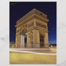 Arc De Triomphe at night Flyer