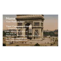 Arc de Triomphe, de l'Etoile, Paris, France classi Business Card Template