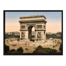 Arc de Triomphe, de l'Etoile, Paris, France classi Postcard