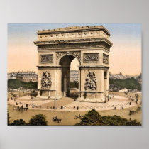 Arc de Triomphe, de l'Etoile, Paris, France classi Poster