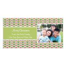 Arc Shapes Holiday Christmas Card Photo Greeting Card