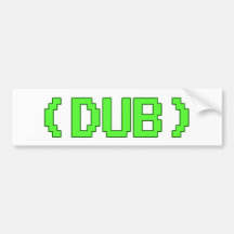 Arcade DUB shirt Bumper Stickers