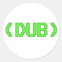 Arcade DUB shirt Round Stickers