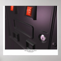 "Arcade Game Coin Door" Posters