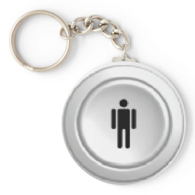 arcade player 1 button keychains by Caliburr
