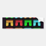Arch De Triumph Collage, Arch De Triumph Collage Bumper Stickers