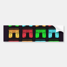 Arch De Triumph Collage, Arch De Triumph Collage Bumper Stickers
