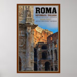Arch of Constantine and the Colosseum Posters