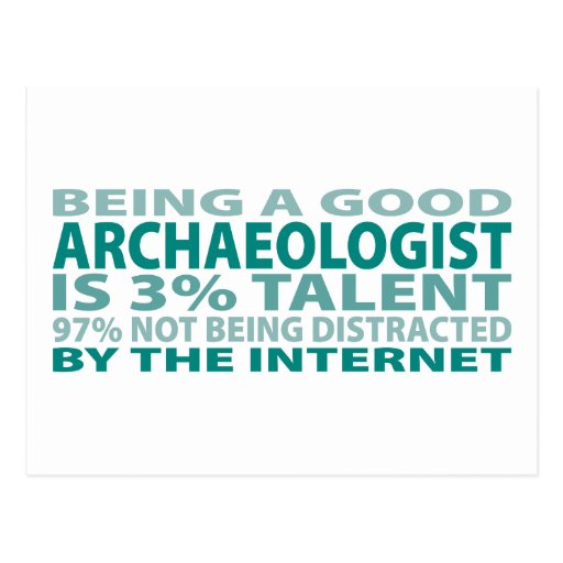 Archaeologist 3% Talent Postcard