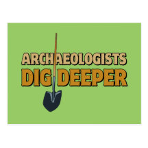 Archaeologist Dig Postcards
