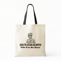 Archaeologist Grave Tote Bags