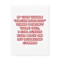 Archaeologist Humour ... Modelling Career