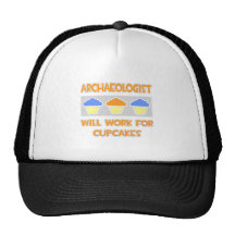 Archaeologist ... Will Work For Cupcakes Mesh Hat