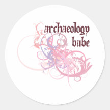 Archaeology Babe Sticker