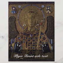 Archangel Michael By Meister Der Ikone Des Erzenge Flyer Design