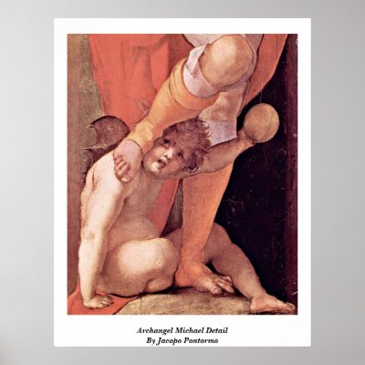 Archangel Michael Detail By Jacopo Pontormo Posters by artpaintings