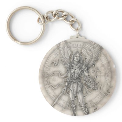 Archangel Michael Keychain by jayfrench