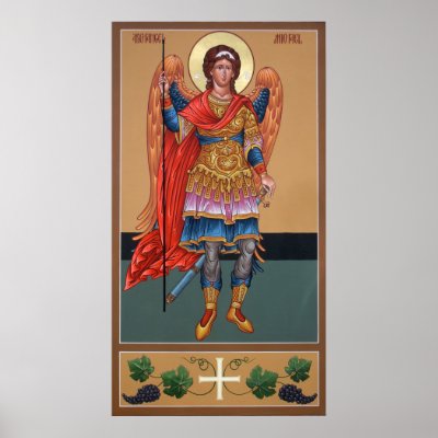 Archangel Michael Poster by holyicons
