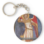 Archangel Michael Weighing A Soul By Guariento Key Chains