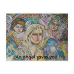 Archangel Mikhail and angels., An angel saves you. Post Cards