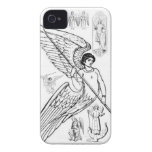Archangels With Spear And Lizard iPhone 4 Covers