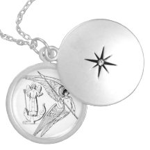 Archangels With Spear And Lizard Necklace