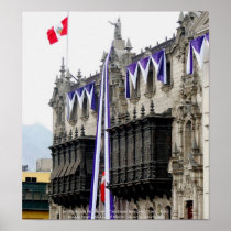 Archbishop's Palace with "Jealousy Balconies" Lima Print