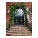 Arched Doorway Framed With Ivy Postcard