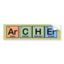 Archer made of Elements Bumper Sticker