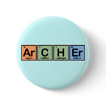 Archer made of Elements Pinback Buttons